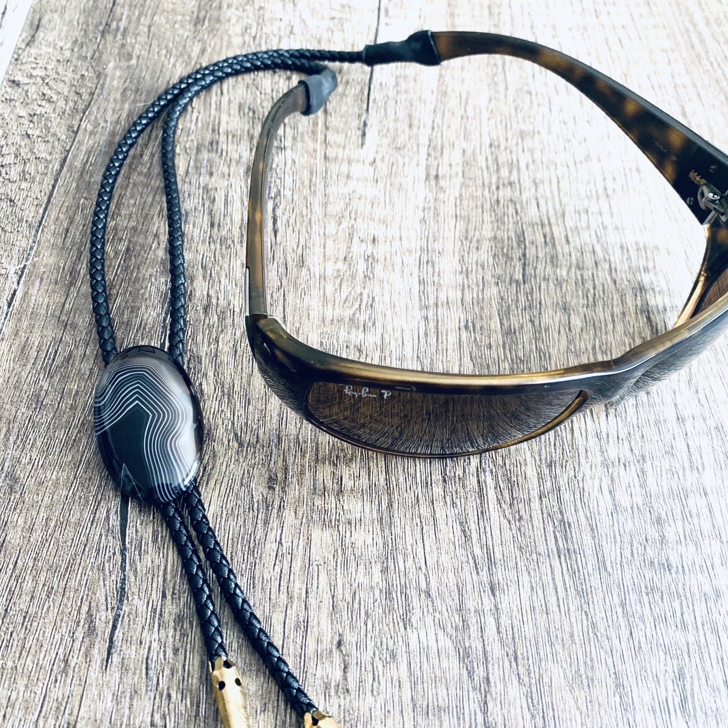 Burt Brolos Black Onyx Brolo Reversible Glasses Cord | Burt Brolos