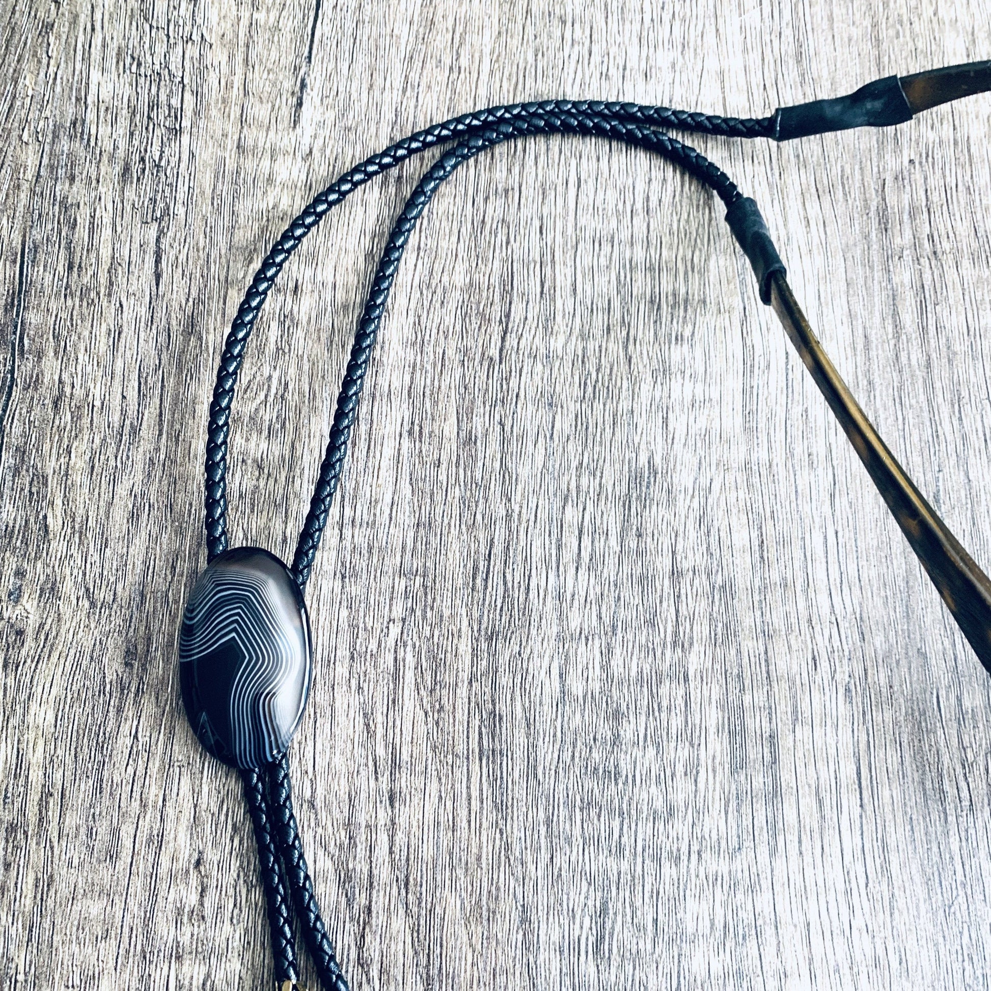 Burt Brolos Black Onyx Brolo Reversible Glasses Cord | Burt Brolos