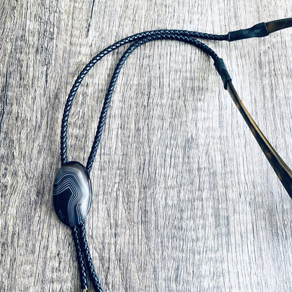 Burt Brolos Black Onyx Brolo Reversible Glasses Cord | Burt Brolos
