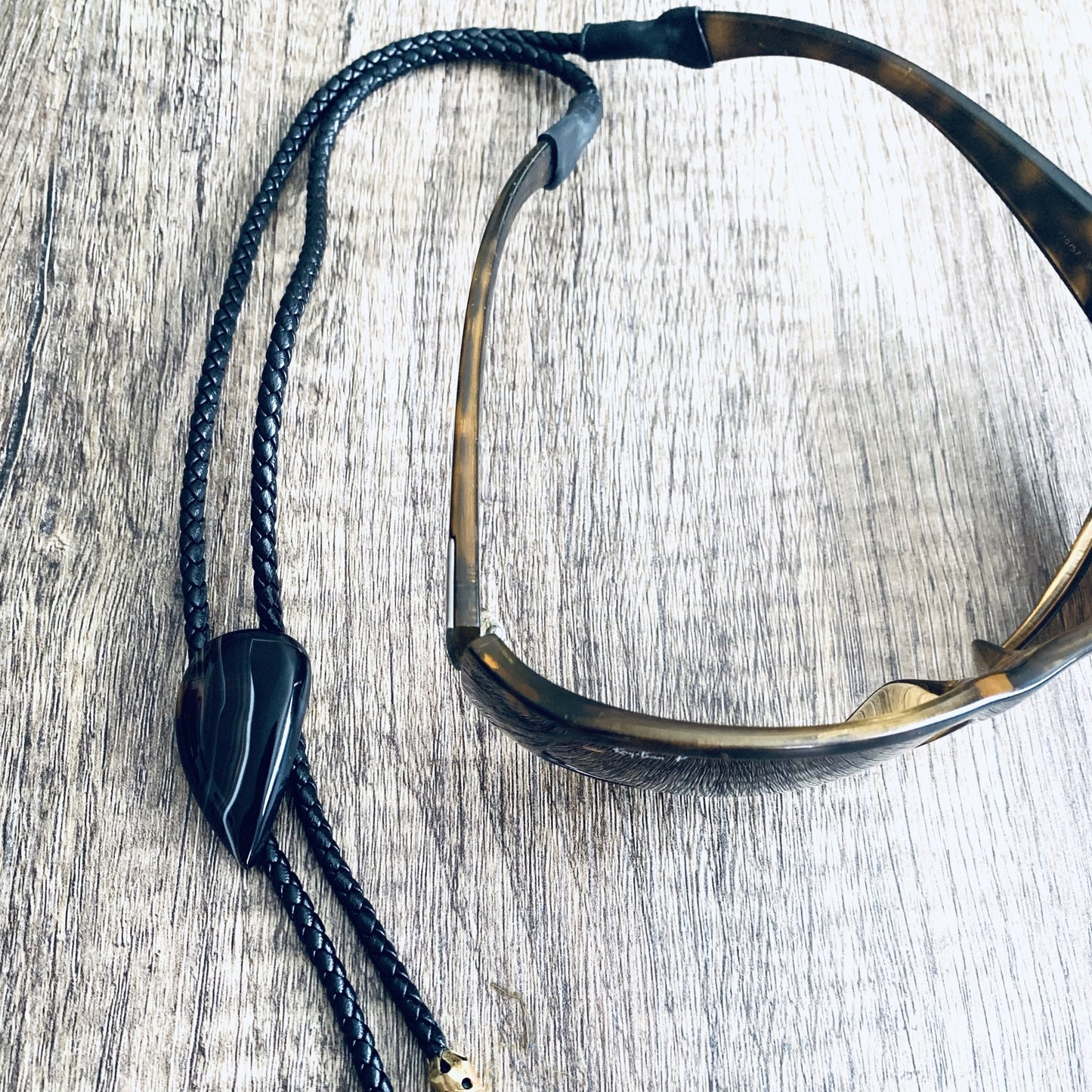 Burt Brolos Black Onyx Brolo Reversible Glasses Cord | Burt Brolos