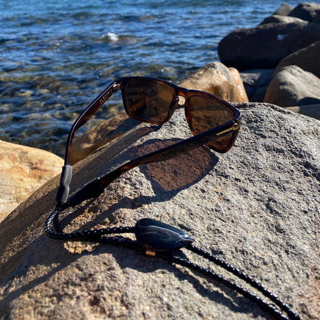 Burt Brolos Black Onyx Brolo Reversible Glasses Cord | Burt Brolos