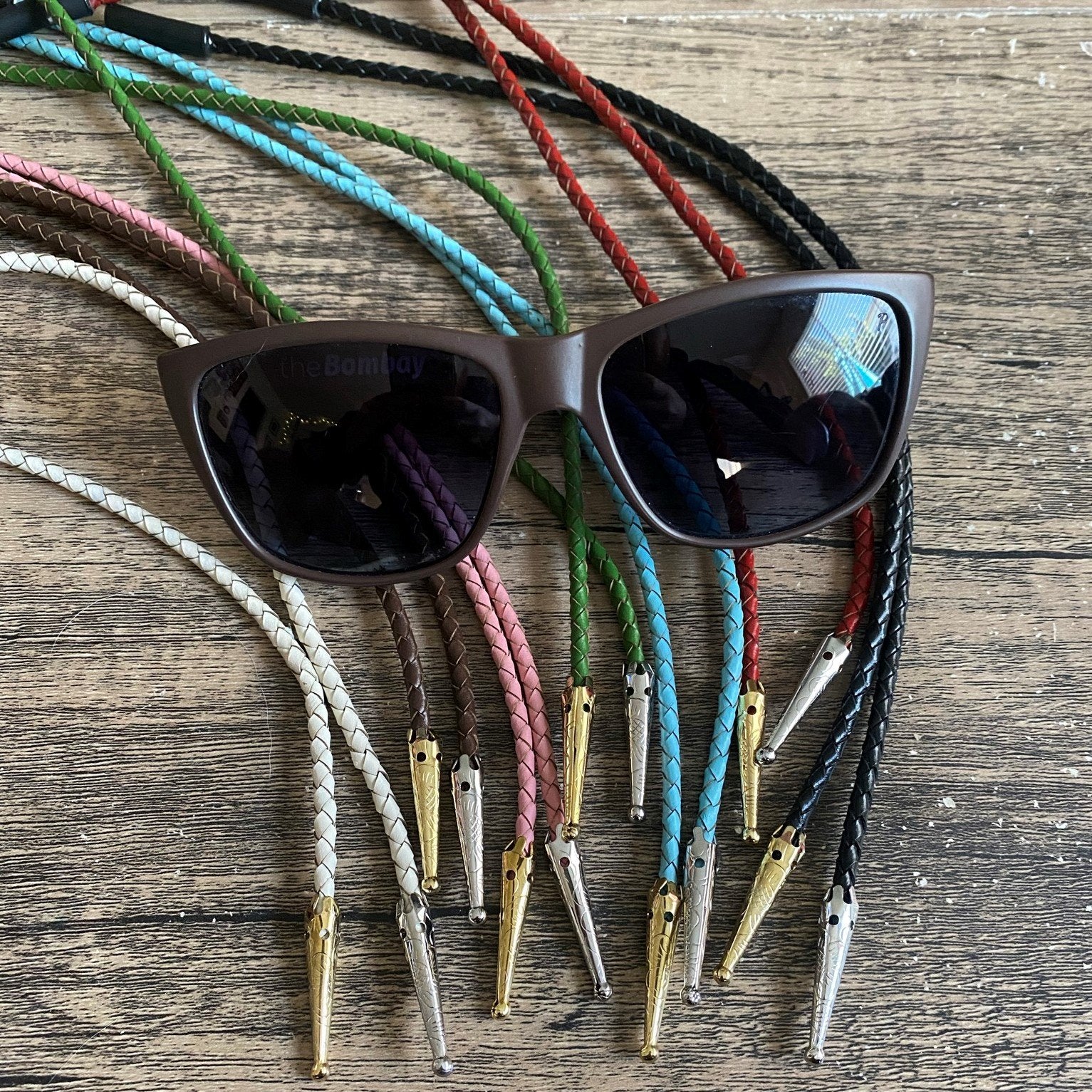 Burt Brolos Black Onyx Brolo Reversible Glasses Cord | Burt Brolos